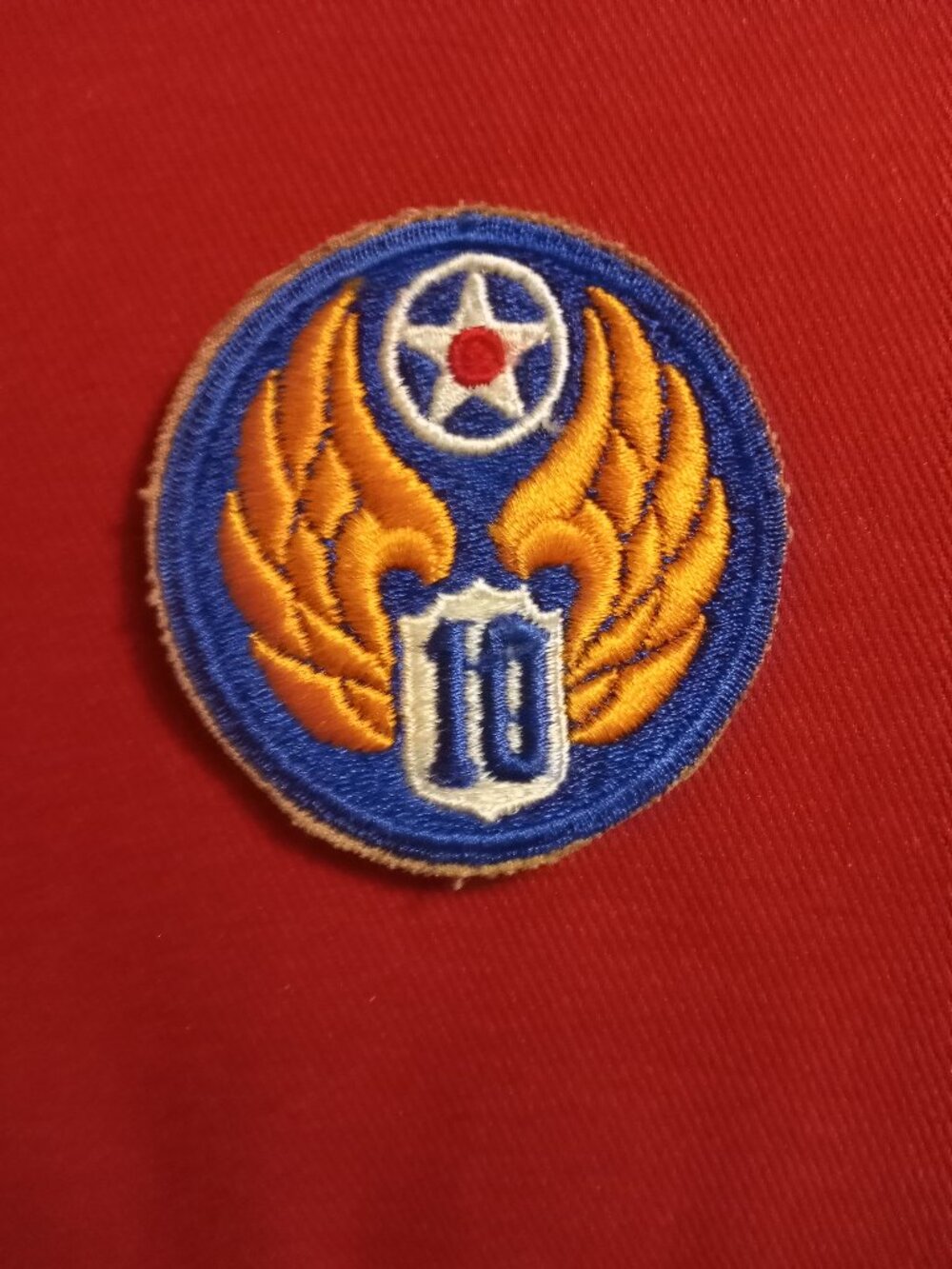 10th Air Force embroidered patch